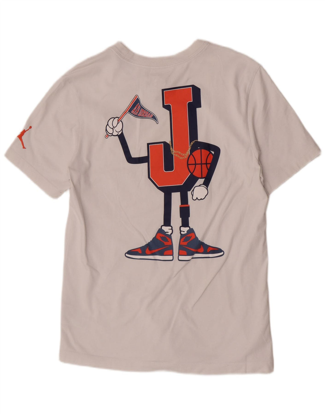 Męski T-shirt z grafiką Jordan o standardowym kroju, średni, biały, bawełniany