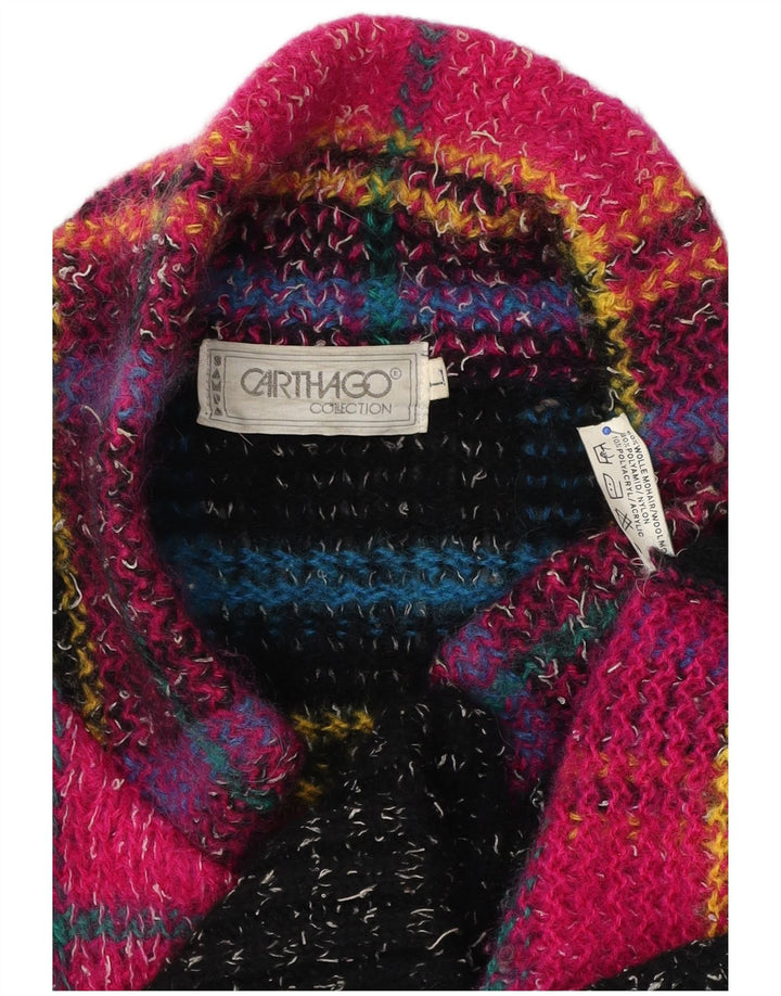 Sweter damski Carthago Longline Cardigan UK 16, duża, wielobarwna krata