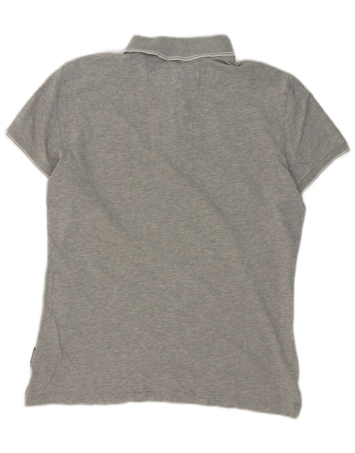 Męska koszulka polo Armani Jeans Extra Slim Fit, średnioszara, bawełniana