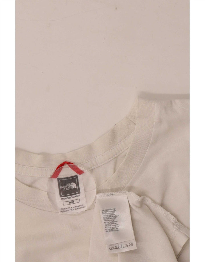 Męski T-shirt z grafiką The North Face, średni biały, bawełniany