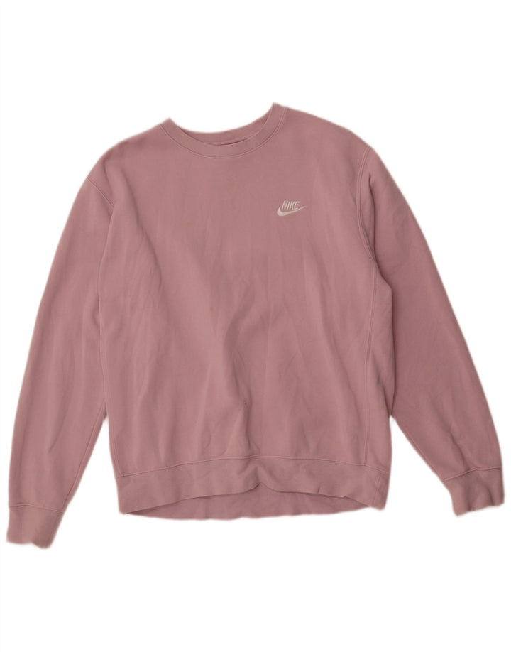 Damska bluza dresowa Nike UK 14, średnia różowa bawełna