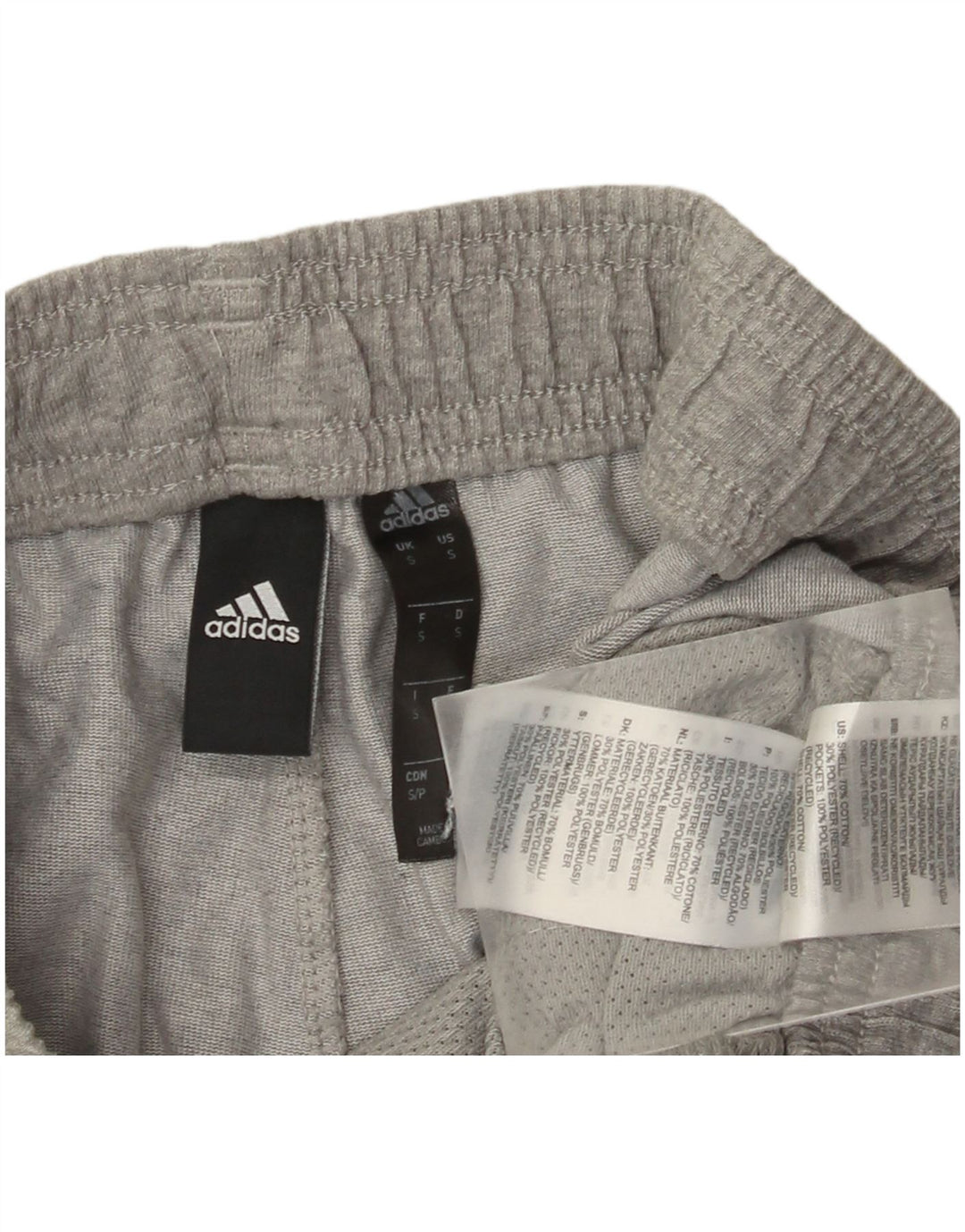 Adidas Męskie Spodnie Dresowe Joggery Małe Szare Bawełniane