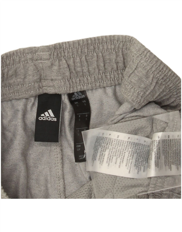 Adidas Męskie Spodnie Dresowe Joggery Małe Szare Bawełniane