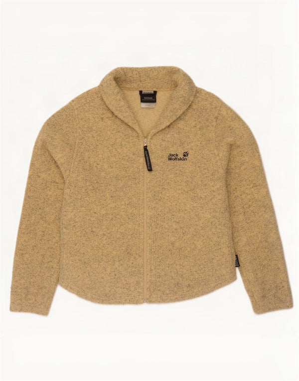 Damska kurtka dresowa Jack Wolfskin UK 12, średnia, żółta, nakrapiana