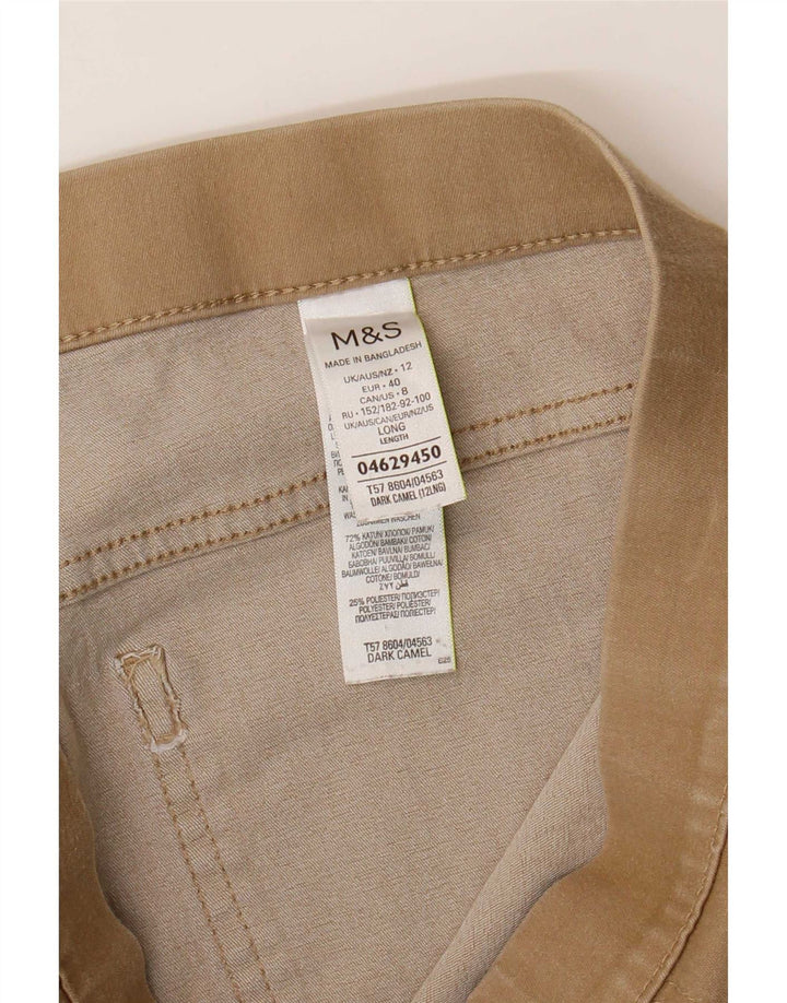 Marks & Spencer Damskie jeansy Jegging UK 12 Medium W30 L29 Brązowa bawełna