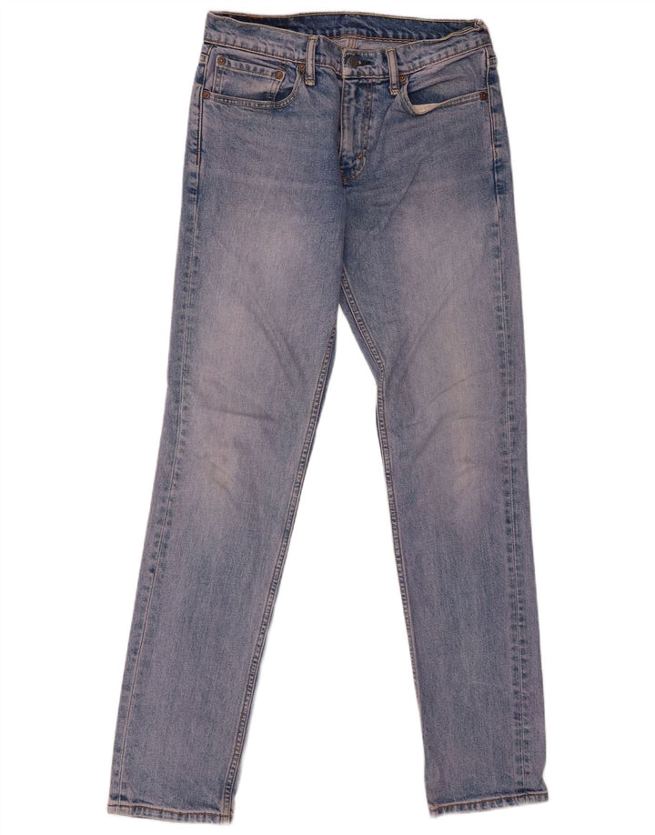 LEVI'S Mens Slim Jeans W31 L34 Blue Cotton