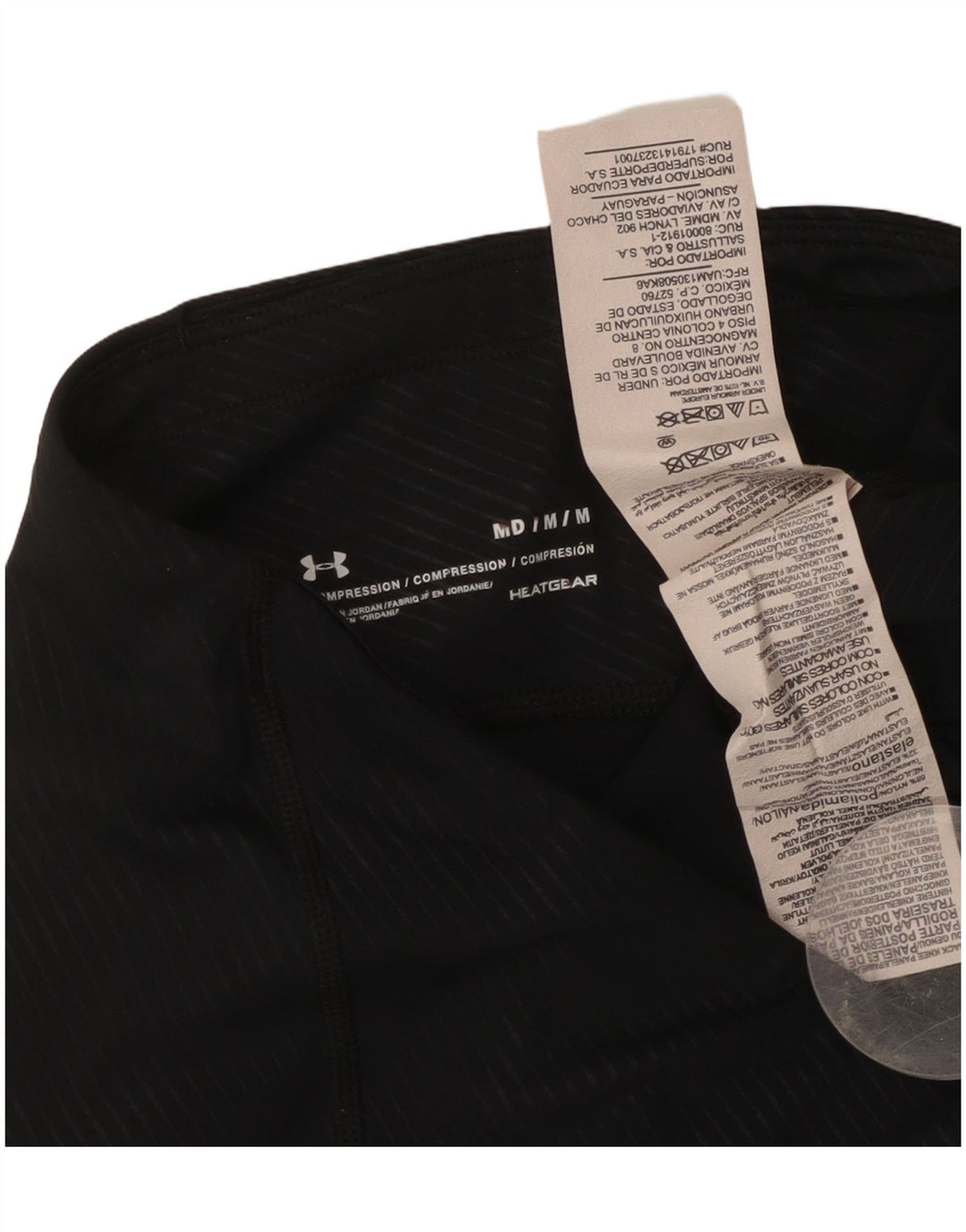 Legginsy damskie Under Armour UK 14, nylon w średnie czarne paski