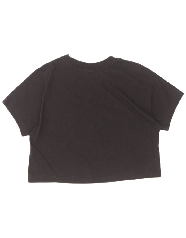 Damski T-shirt Nike Crop Graphic Top UK 16, duży, czarny, bawełniany
