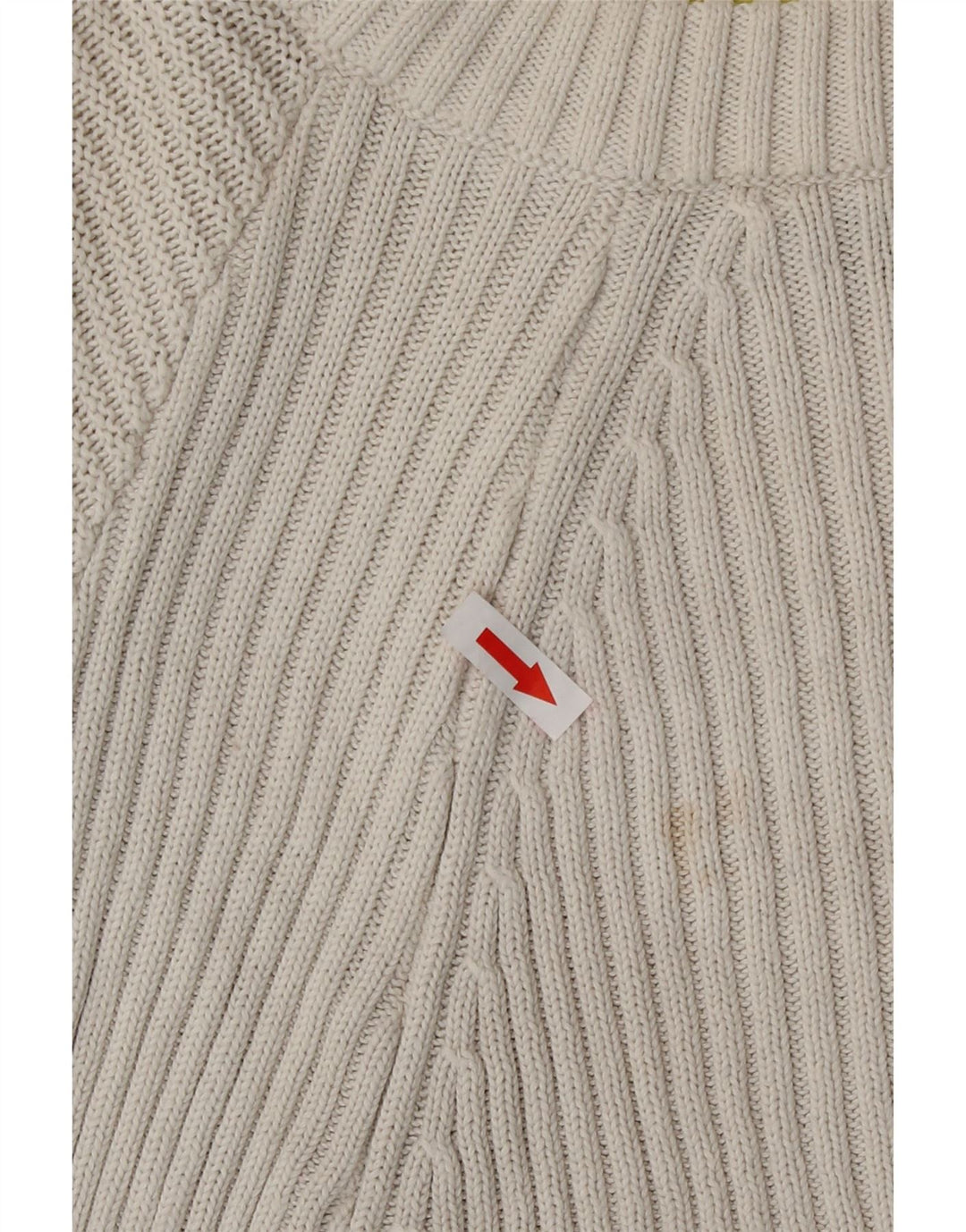 Topshop damski sweter typu Crop Oversize z okrągłym dekoltem UK 12, średni biały