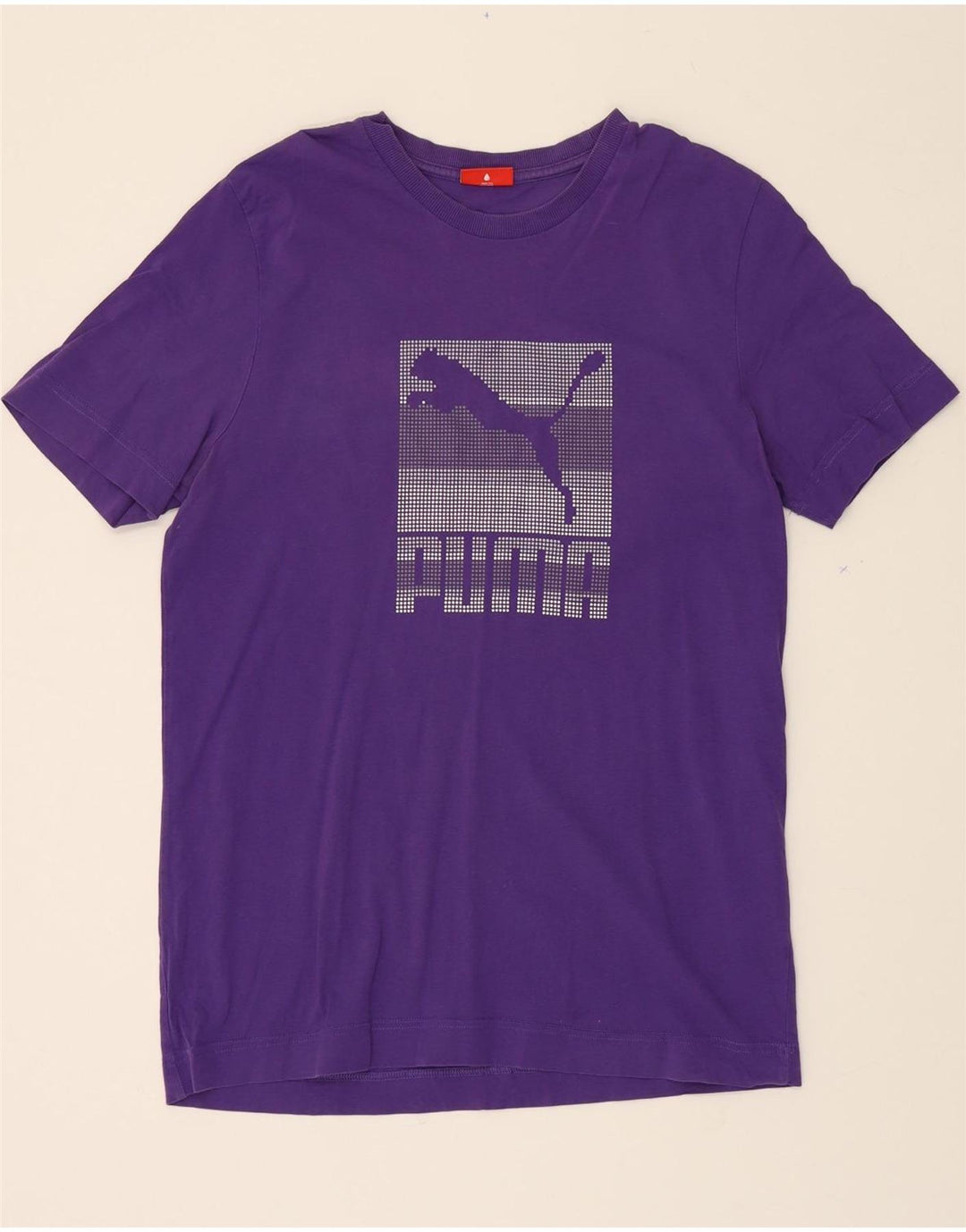 PUMA Mens Graphic T-Shirt Top Medium Purple Vintage Puma and Second-Hand Puma from Messina Hembry 