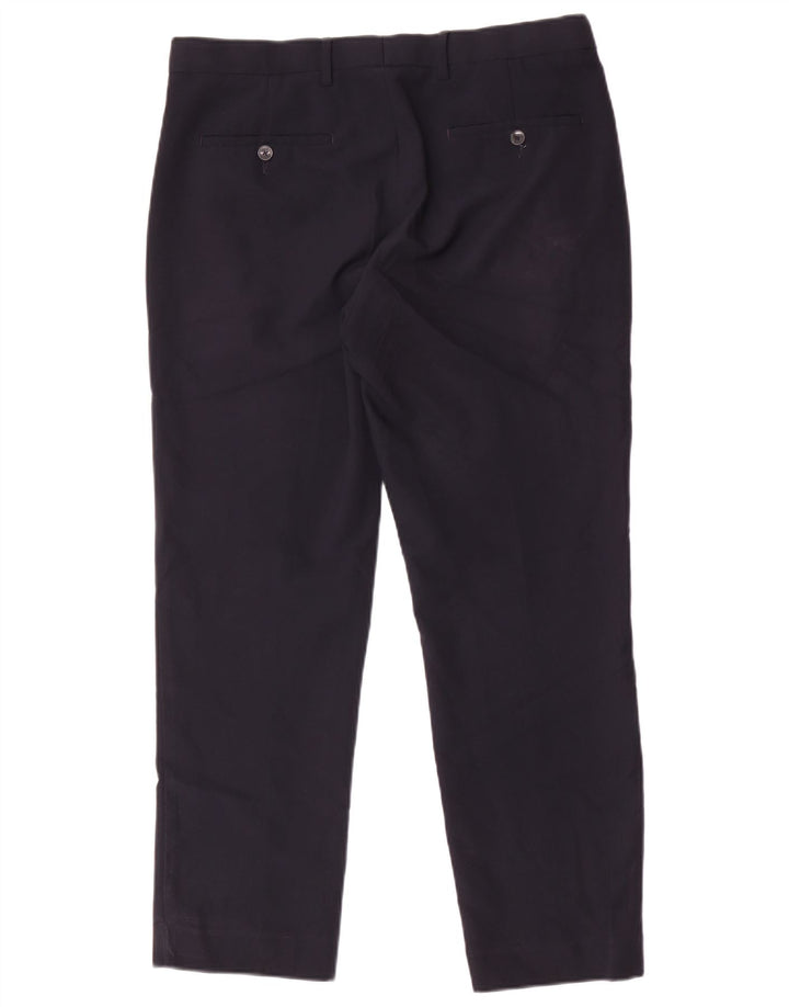 Męskie spodnie typu chino Regular Marks & Spencer W34 L29 Granatowy poliester