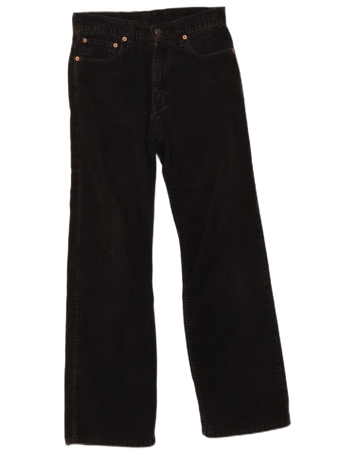 Damskie sztruksowe spodnie Levi's Bootcut W28 L30 Czarna bawełna