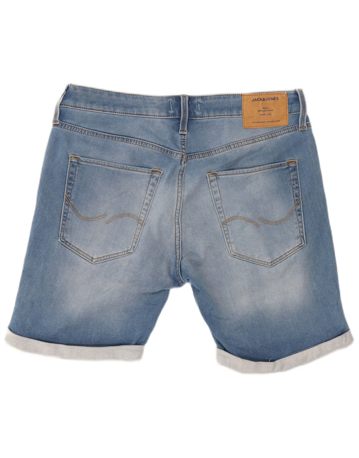 Męskie spodenki jeansowe Jack & Jones, średnie W32, niebieskie, bawełniane