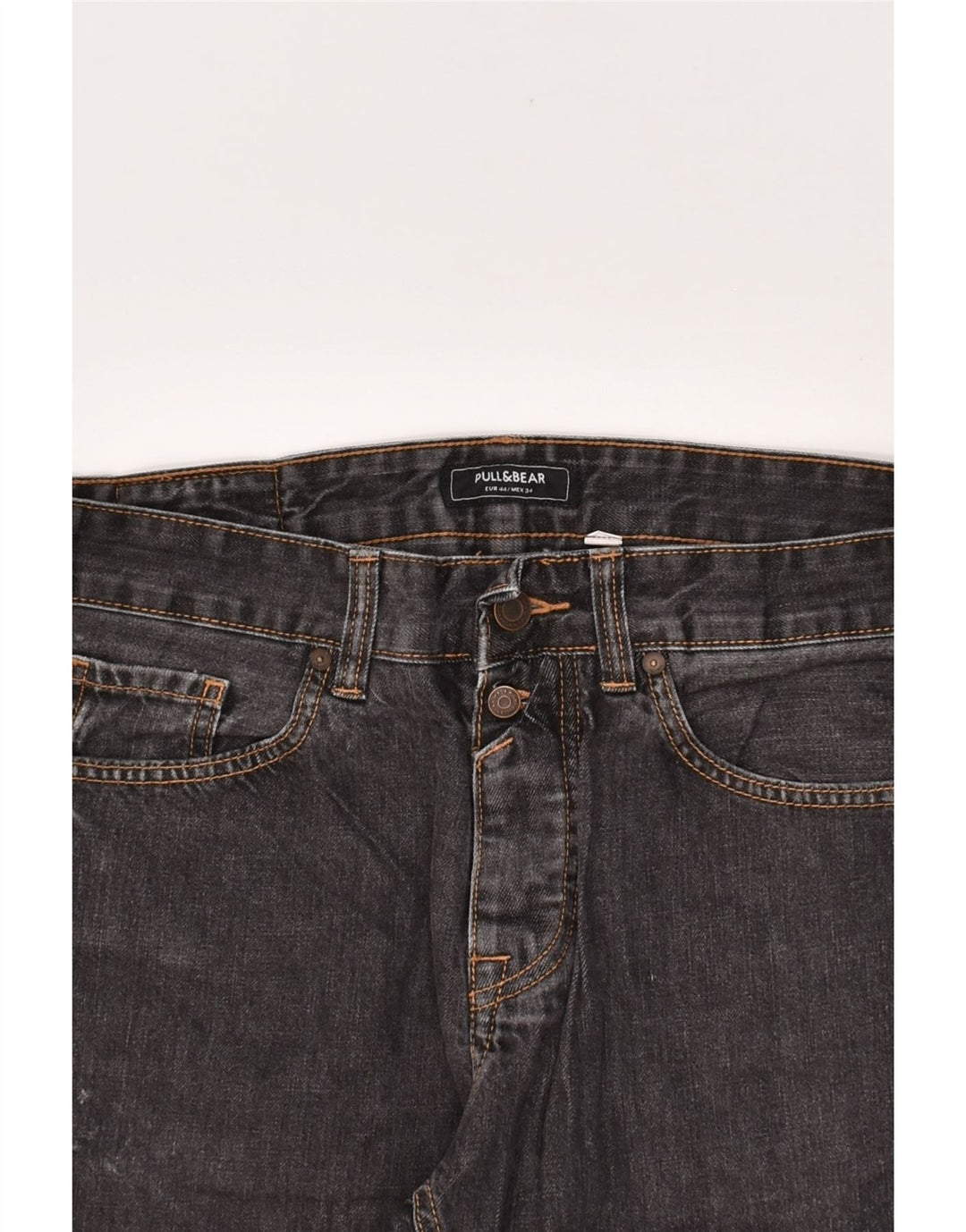 PULL & BEAR Womens Capri Jeans EU 44 XL W34 L21 Black | Vintage Pull & Bear | Thrift | Second-Hand Pull & Bear | Used Clothing | Messina Hembry 