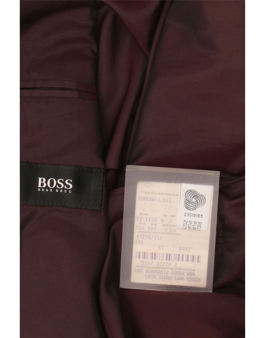 Męska marynarka zapinana na 3 guziki Hugo Boss EU 51 w dużą brązową jodełkę