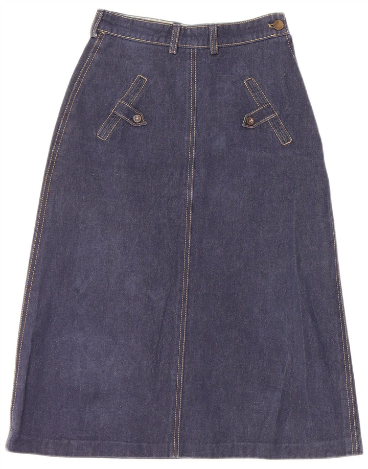 Damska spódnica jeansowa VINTAGE Graphic W22 2XS niebieska