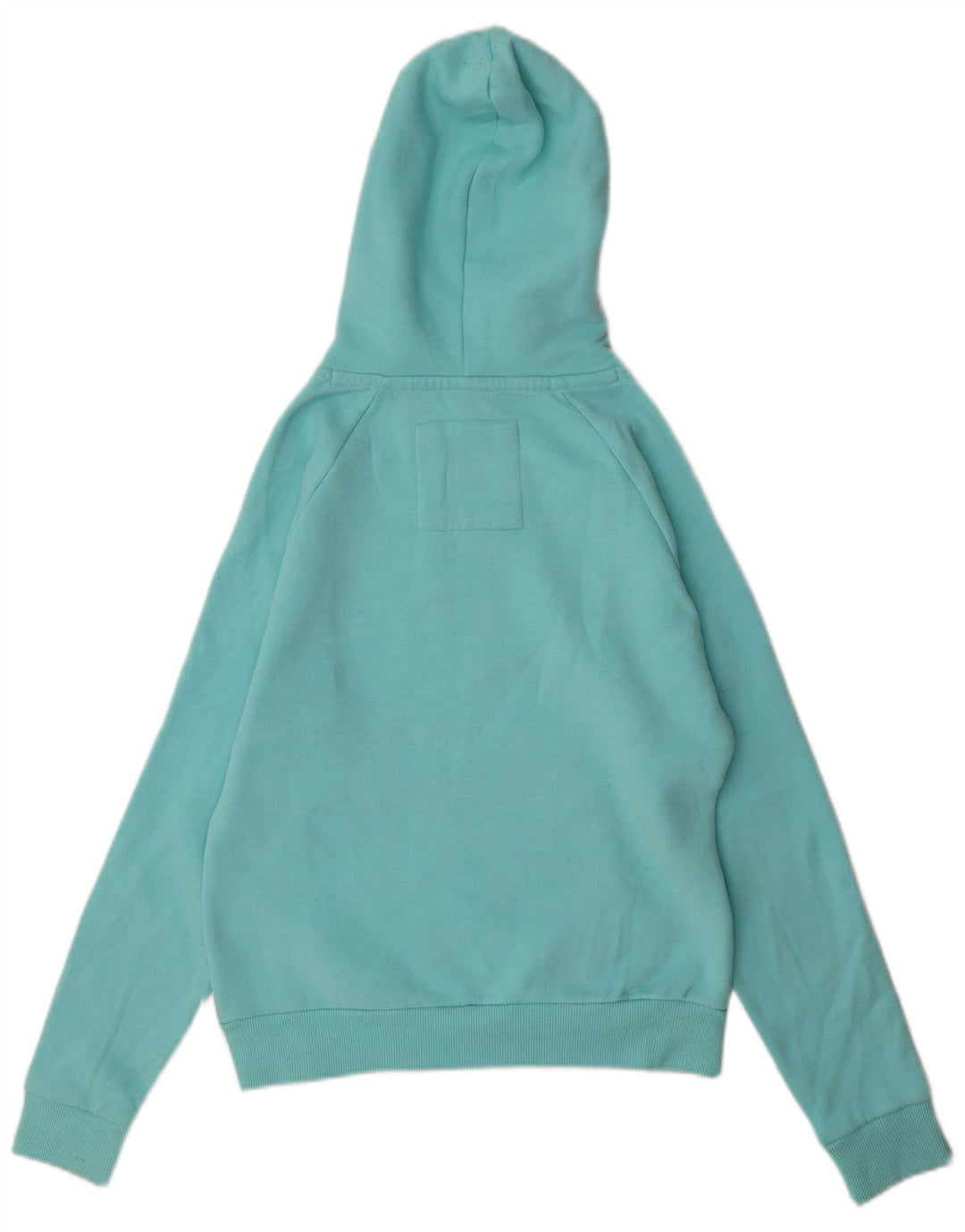 Damski sweter z kapturem WEIRD FISH, UK 10, mały, turkusowy, bawełniany