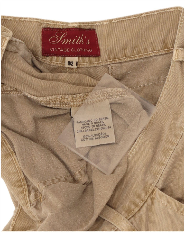 Męskie spodenki cargo w stylu vintage IT 52 XL W36 Beżowa bawełna