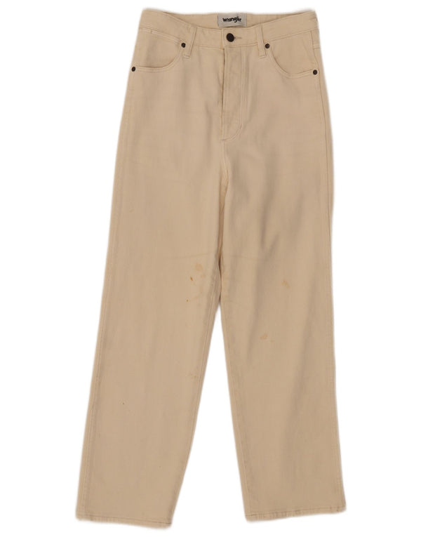 Wrangler Girls Lita Straight Casual Trousers 10-11 Years W27 L26 Off White