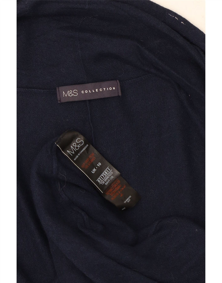 Sweter damski Marks & Spencer Longline Open Cardigan UK 10, mały, granatowy