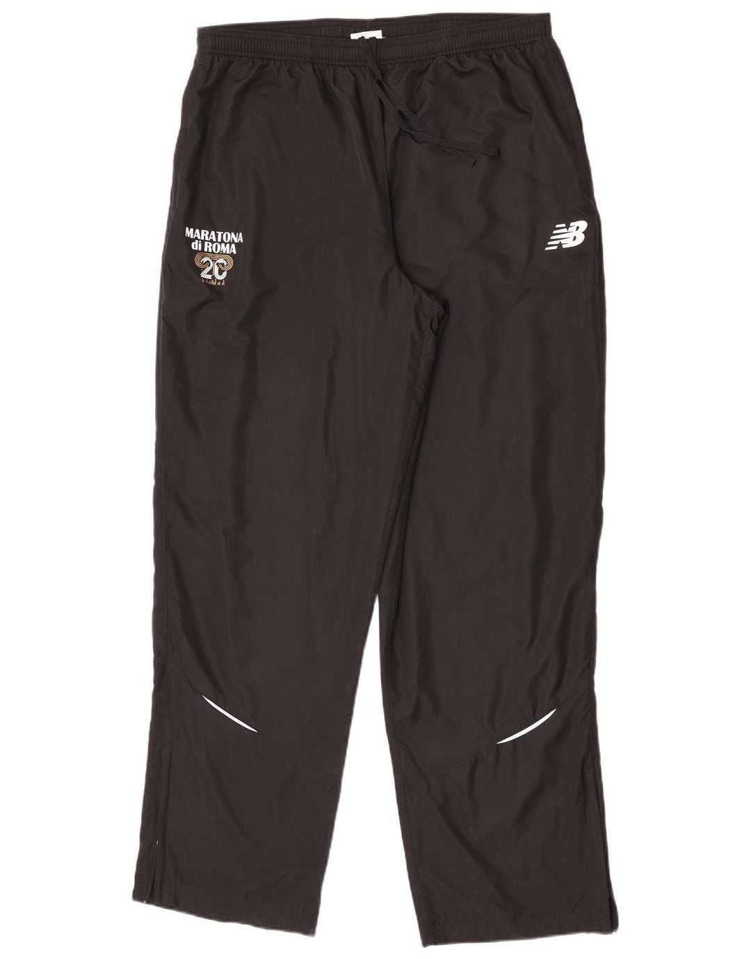 Męskie spodnie dresowe z grafiką NEW BALANCE XL, czarny poliester