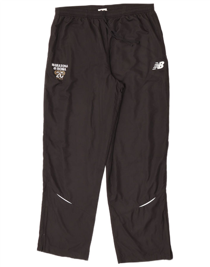 Męskie spodnie dresowe z grafiką NEW BALANCE XL, czarny poliester