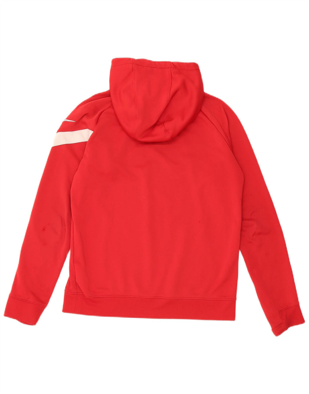 Chłopięca bluza z kapturem Nike Dri Fit, duża, czerwona, poliester, 12-13 lat