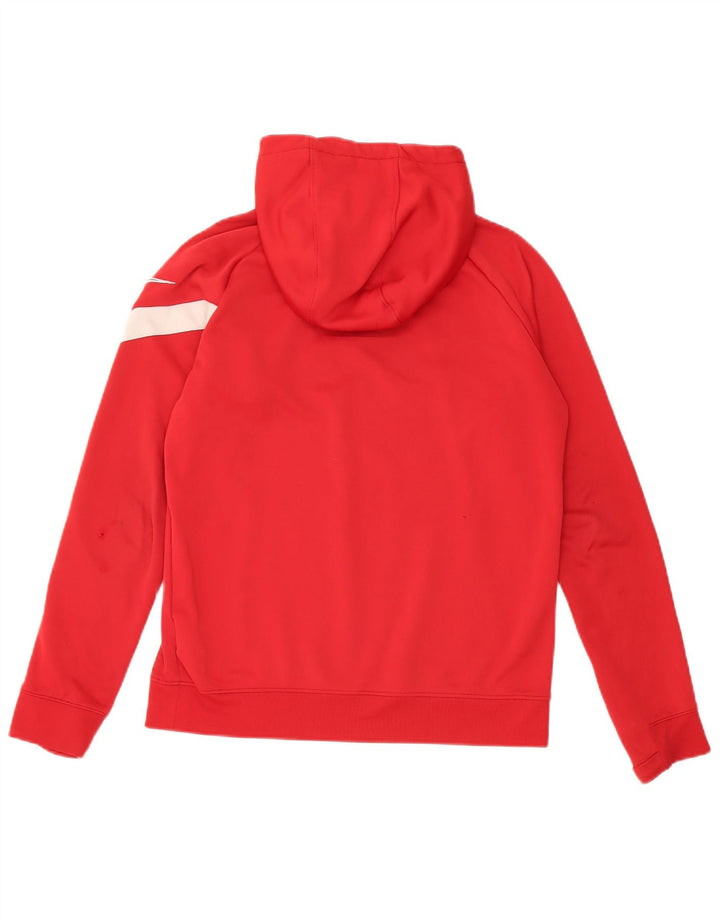 Chłopięca bluza z kapturem Nike Dri Fit, duża, czerwona, poliester, 12-13 lat
