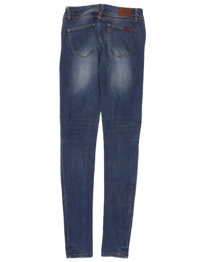 SUPERDRY Damskie jeansy Rosefill Super Skinny W30 L35 Niebieska bawełna