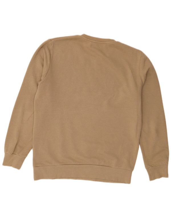 Męski sweter Jack & Jones z grafiką o regularnym kroju, duży, brązowy, bawełniany