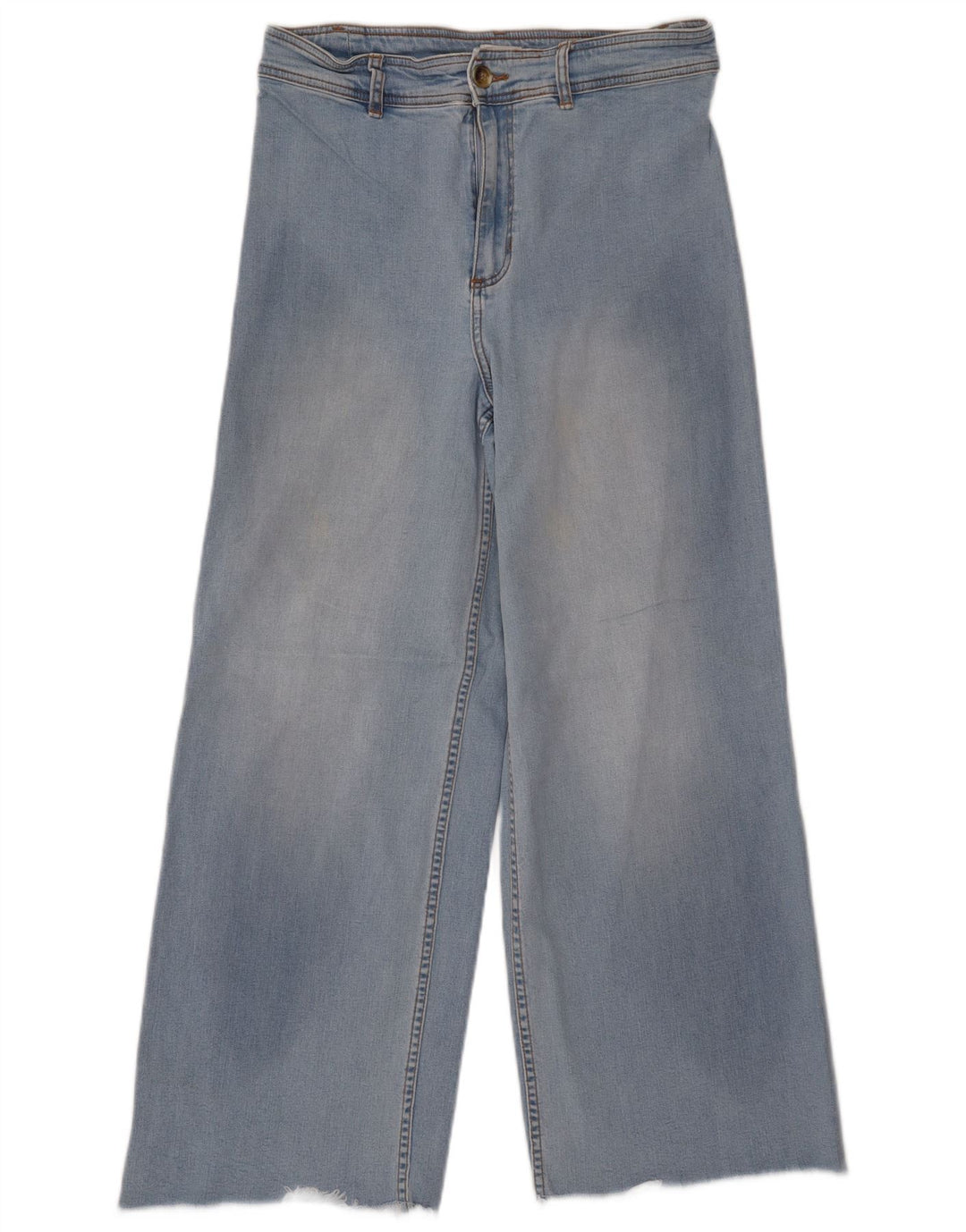 Damskie jeansy BILLABONG z szeroką nogawką i wysokim stanem W30 L27 Niebieskie