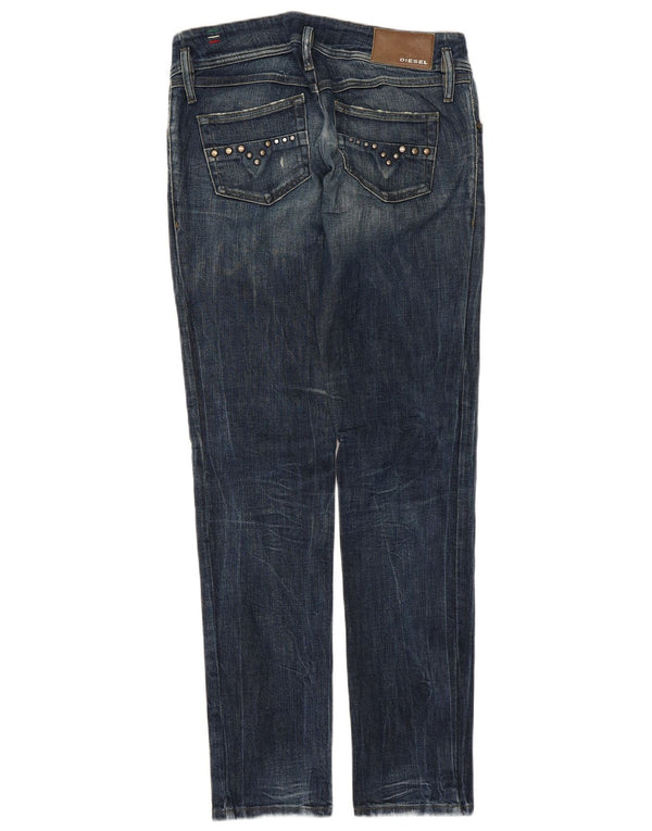 Diesel Damskie Matic Slim Jeansy W29 L32 Niebieskie Bawełniane
