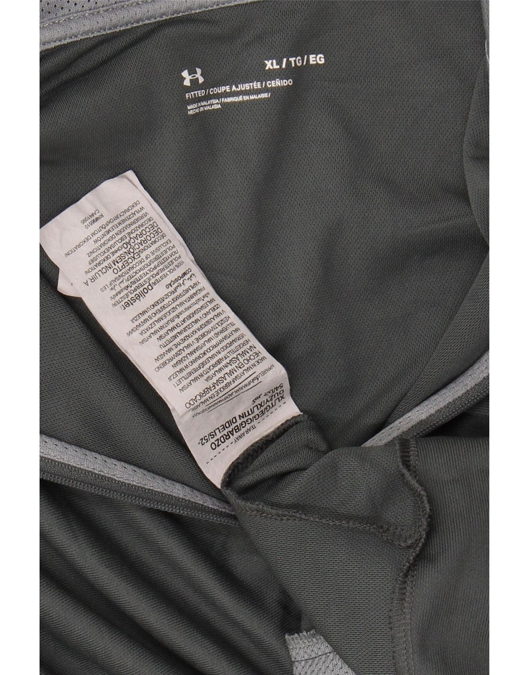 Męska kurtka dresowa UNDER ARMOUR XL, szary, blokowy kolor, poliester