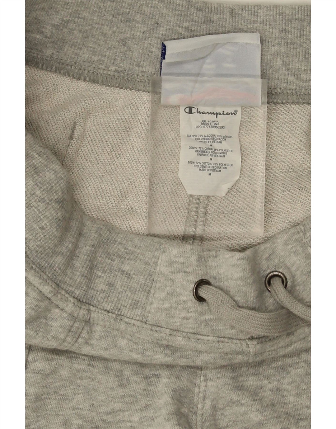 CHAMPION Womens Sport Shorts UK 14 Medium  Grey Flecked Cotton Vintage Champion and Second-Hand Champion from Messina Hembry 