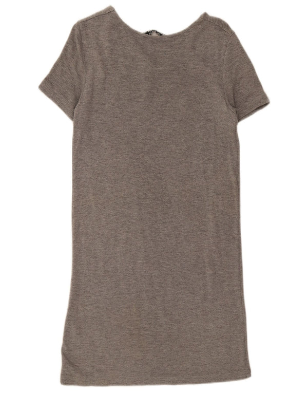 Damska sukienka T-shirtowa Zara UK 10 Small, szara wiskoza