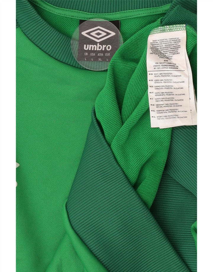 Bluza męska Umbro, duża, zielona, poliestrowa