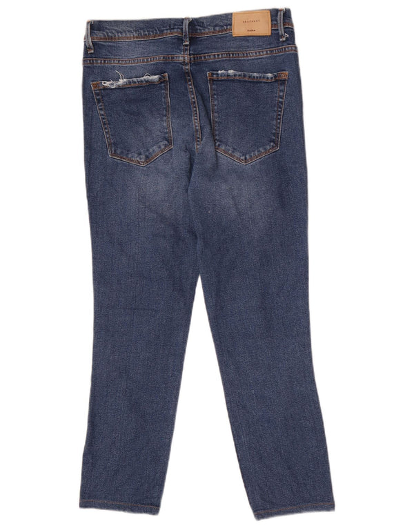 Dżinsy damskie Zara Cropped EU 38 Small W28 L24 Niebieskie
