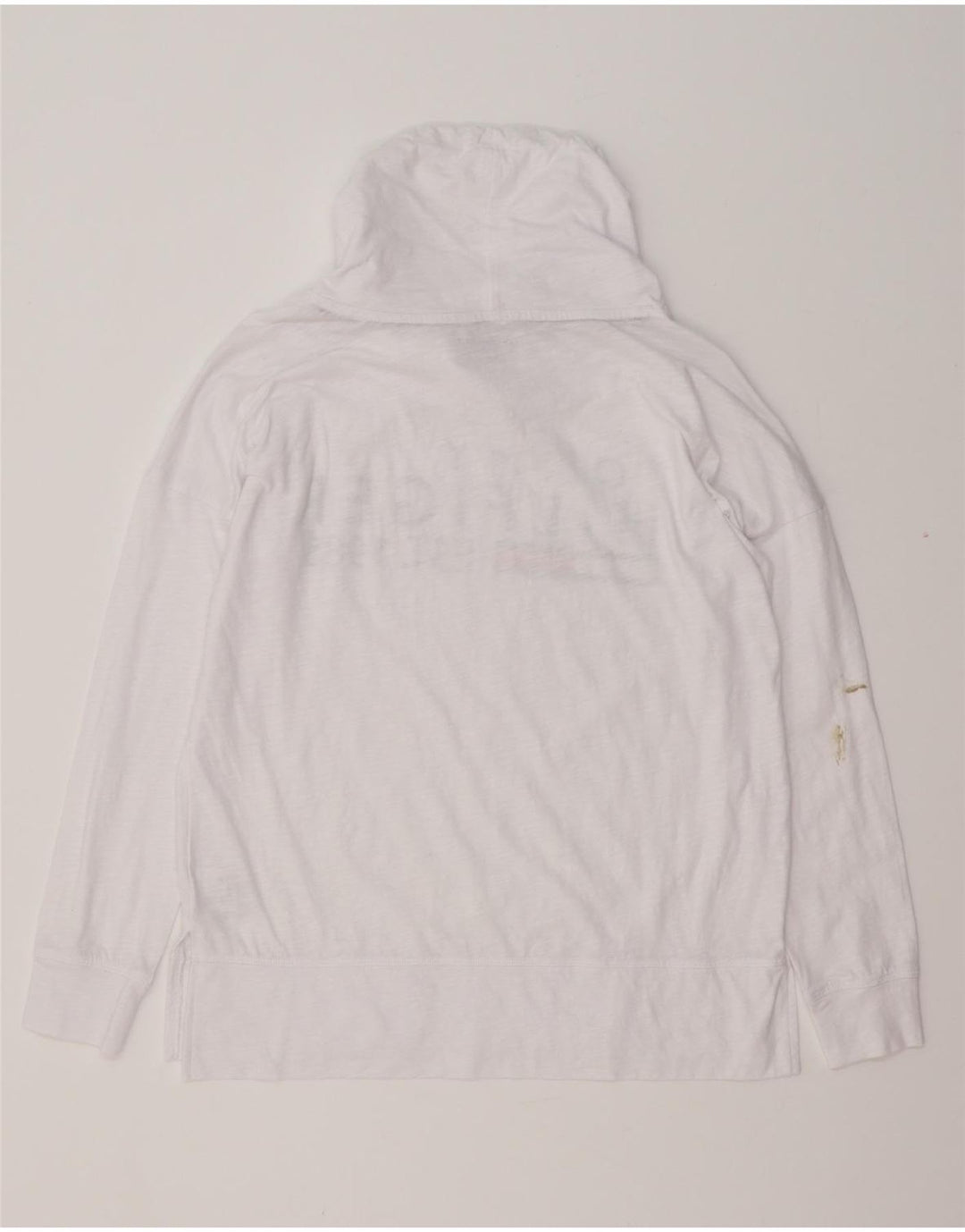 Damski top damski oversize TOMMY HILFIGER z długim rękawem, UK 10, mały, biały