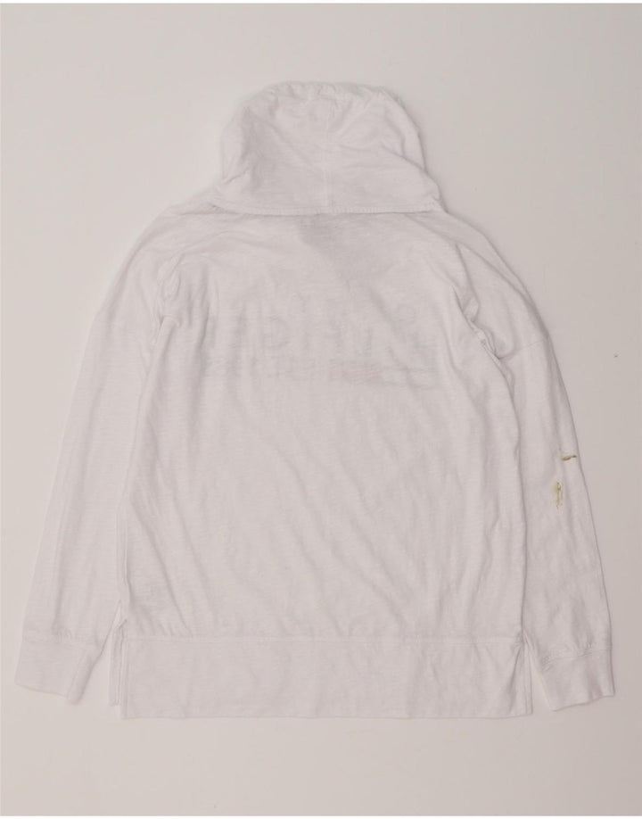 Damski top damski oversize TOMMY HILFIGER z długim rękawem, UK 10, mały, biały