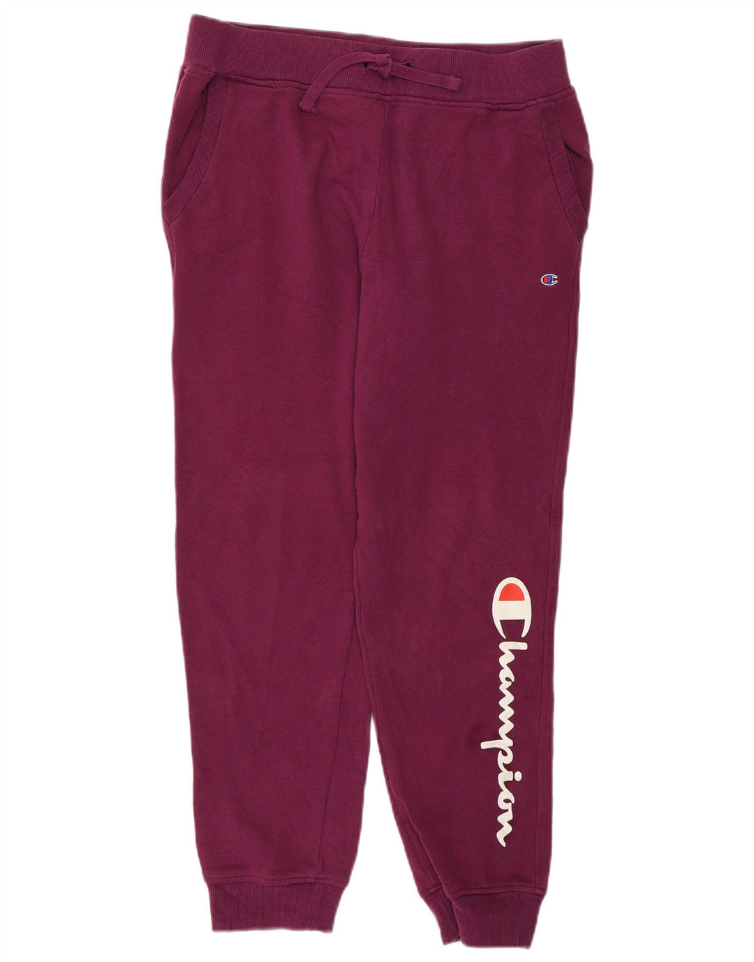 Damskie spodnie dresowe CHAMPION Graphic Joggers UK 18 XL Fioletowa bawełna