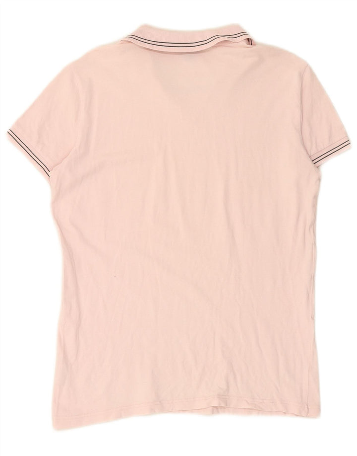 Męska koszulka polo CALVIN KLEIN JEANS z grafiką, średnioróżowa, bawełniana