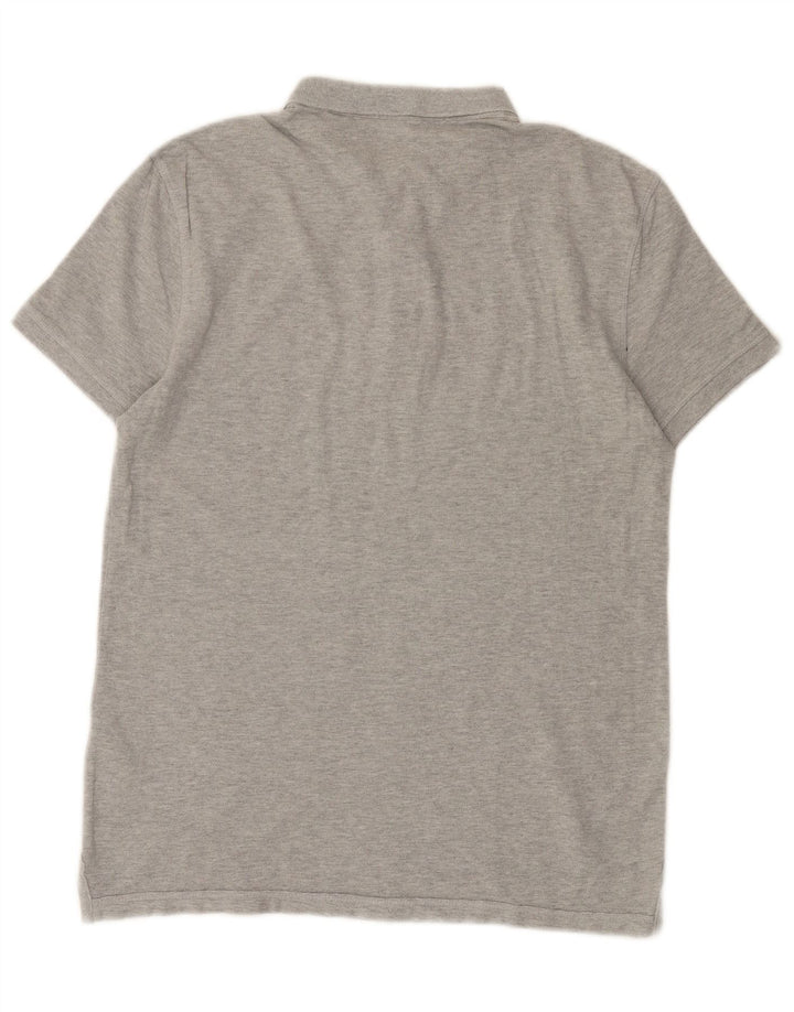 Męska koszulka polo All Saints, średnia szara bawełna