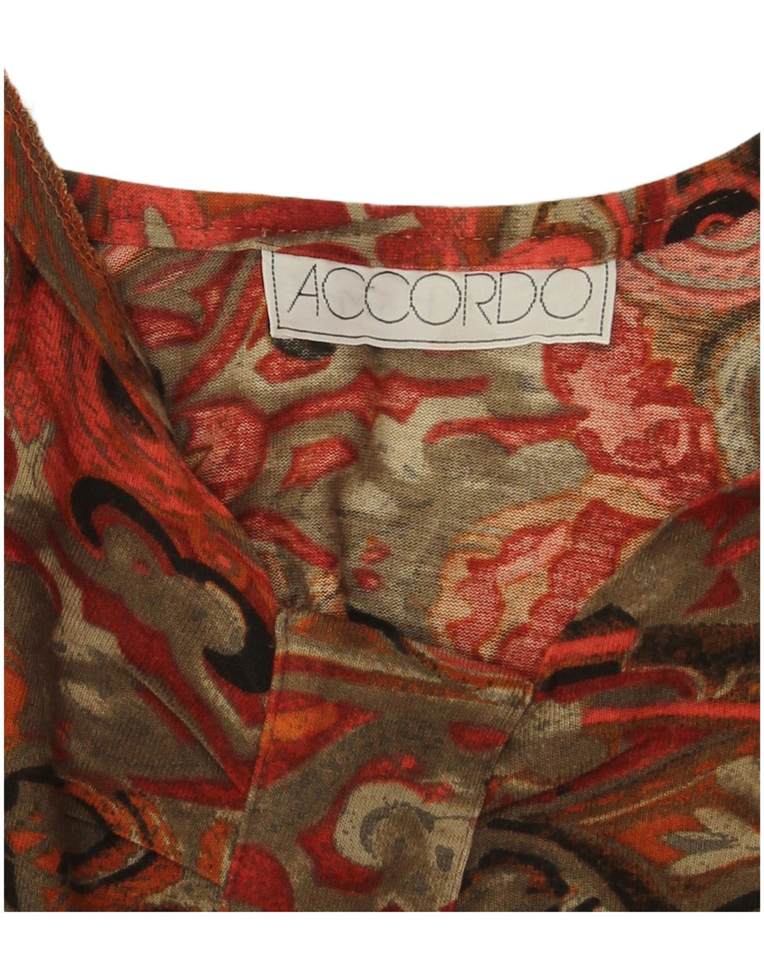 Top damski ACCORDO z długim rękawem, UK 14, duży, wielokolorowy, geometryczny