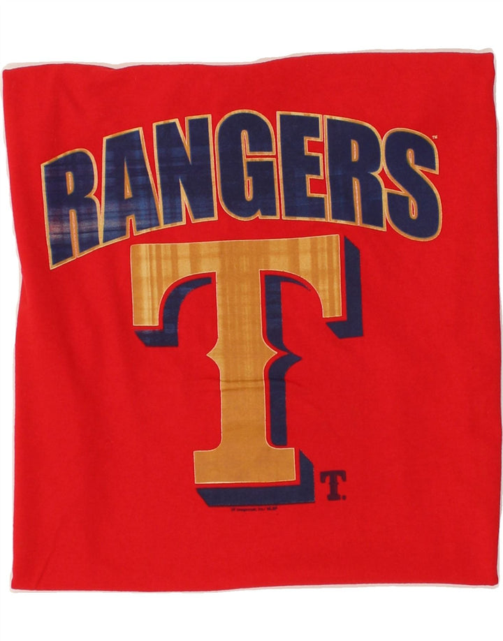 GENUINE MERCHANDISE Mens Rangers Graphic T-Shirt Top Large Red Vintage Genuine Merchandise and Second-Hand Genuine Merchandise from Messina Hembry 