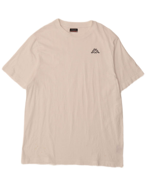 KAPPA Męski T-shirt Top XL Biała Bawełna