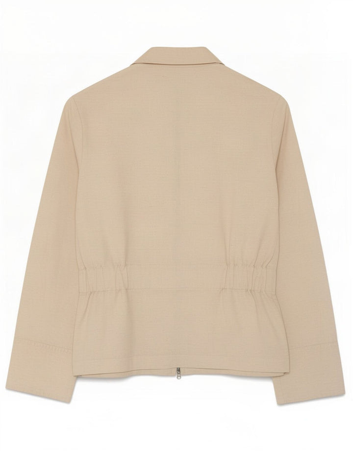 Damska marynarka Topshop UK 10 Small, beżowa, nakrapiana wiskoza