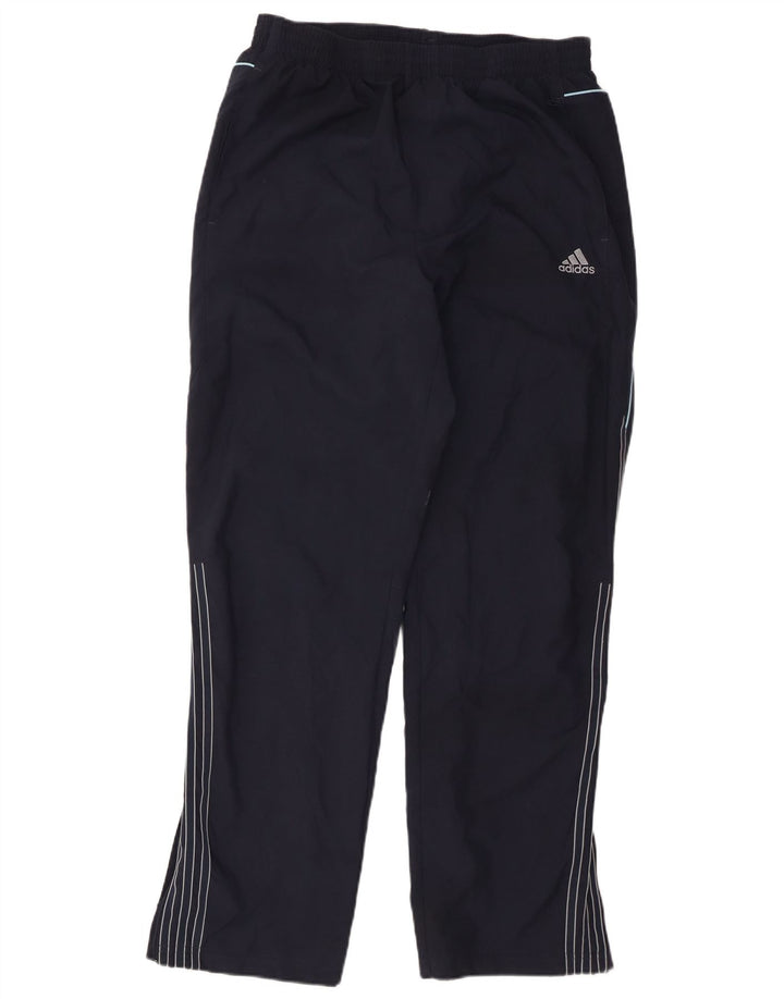 Męskie spodnie dresowe Adidas, duże, granatowe, poliestrowe