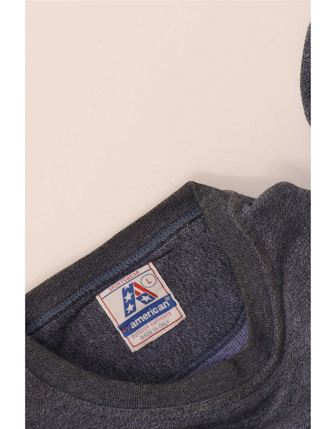 By American Damska bluza oversize z grafiką UK 16, duża niebieska