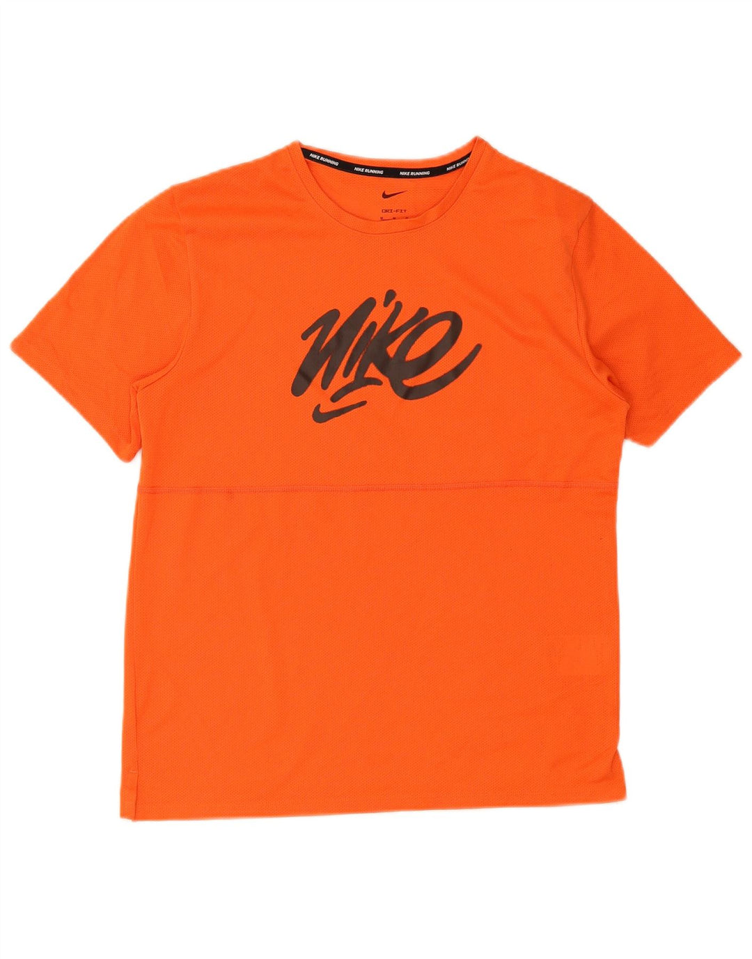 Męski T-shirt Nike Dri Fit z grafiką, średni pomarańczowy poliester