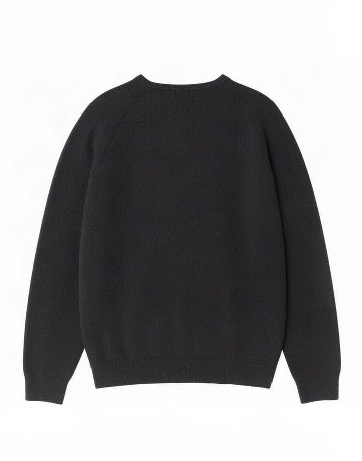 Marks & Spencer Męski sweter z dekoltem w kształcie litery V, średni granatowy akryl